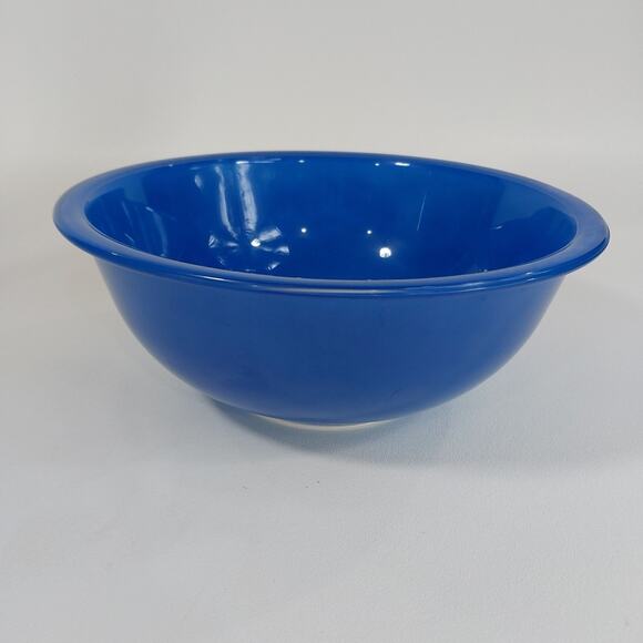 Vintage Pyrex Mixing Bowl 2.5 L #325 Cobalt Blue Clear Bottom U.S.A. - Picture 1 of 4